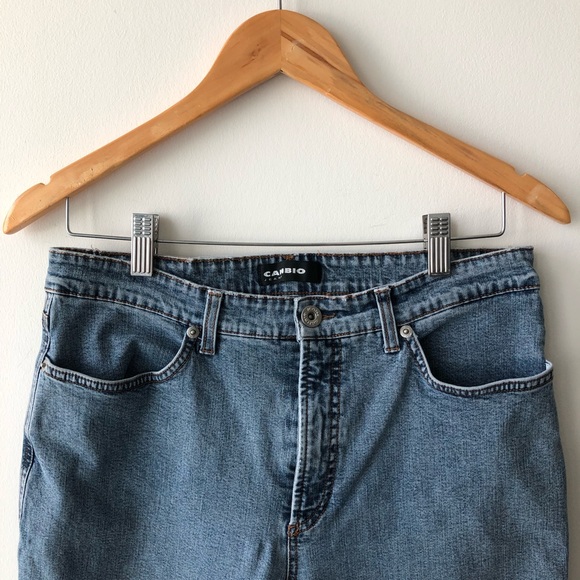 Cambio Light Wash High Waisted Mom Jeans - Picture 3 of 6